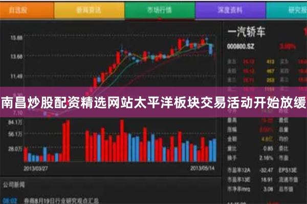 南昌炒股配资精选网站太平洋板块交易活动开始放缓